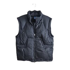 LITHIC Black Puffer Down Vest Mens Size Large